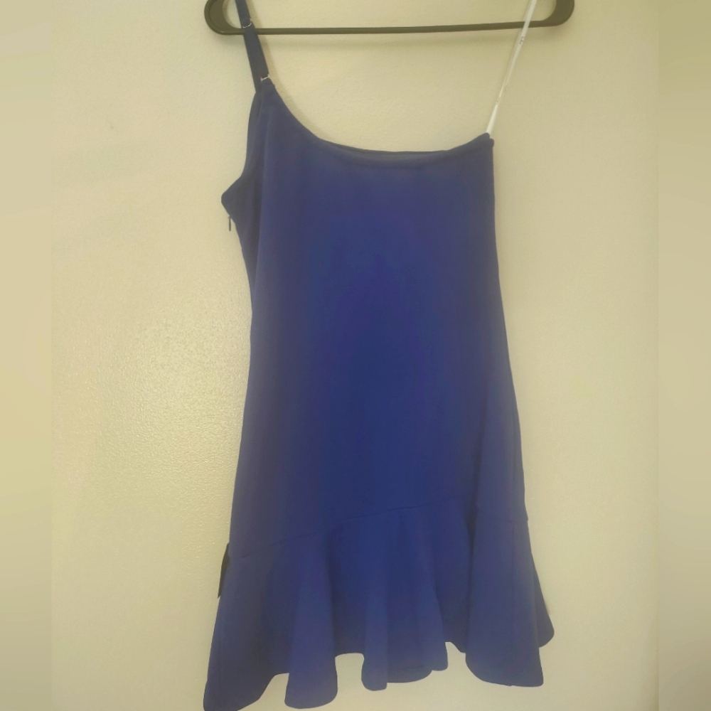 Lulus Royal Blue One shoulder dress